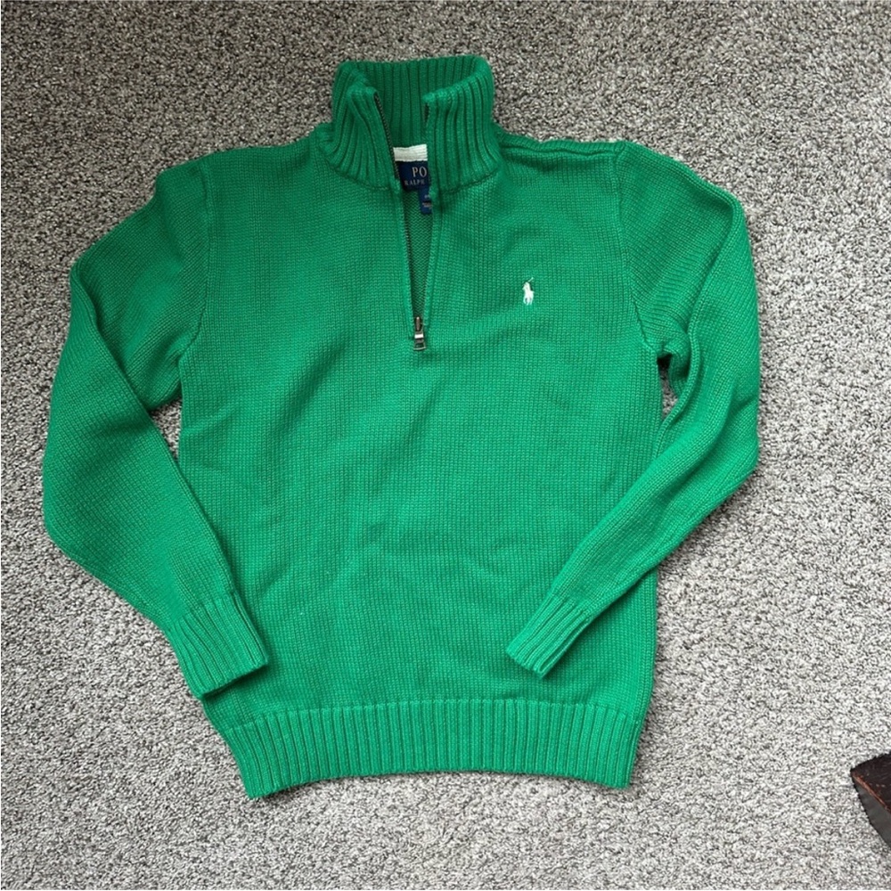 Polo by Ralph Lauren Emerald Zip-Up Sweater